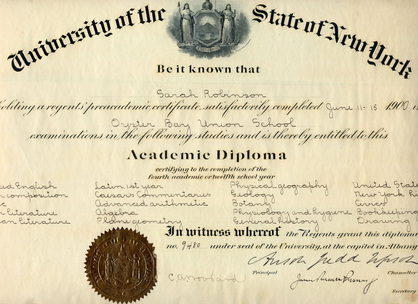 academic diploma